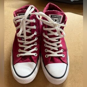 Converse Women's Burgundy High-Top Sneakers